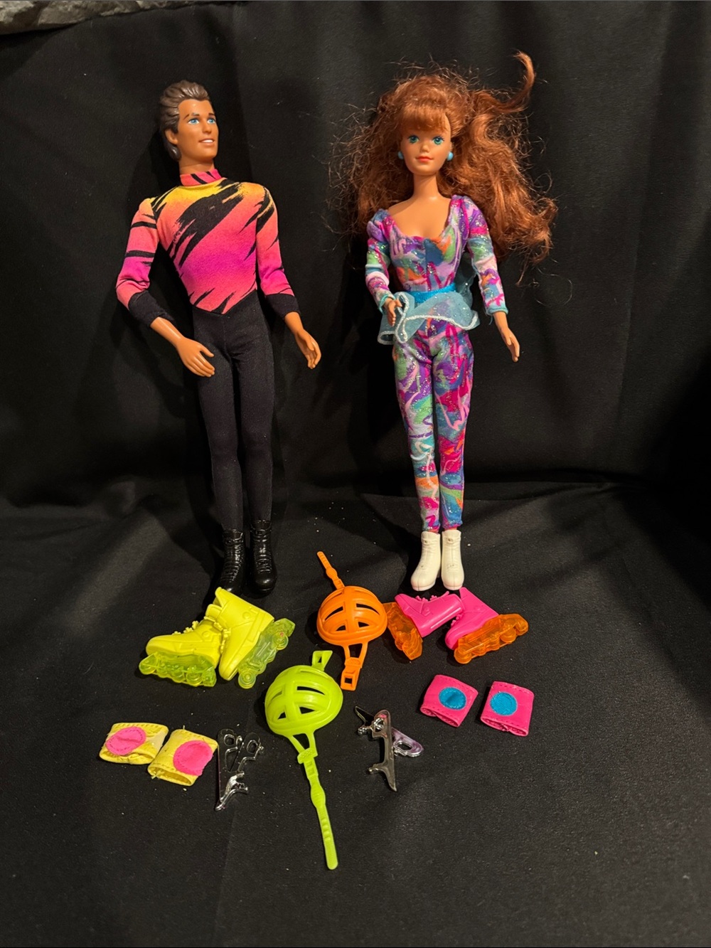 Vintage 1994 Hot Skatin' Ken, and Midge Articulated Dolls & Accessories